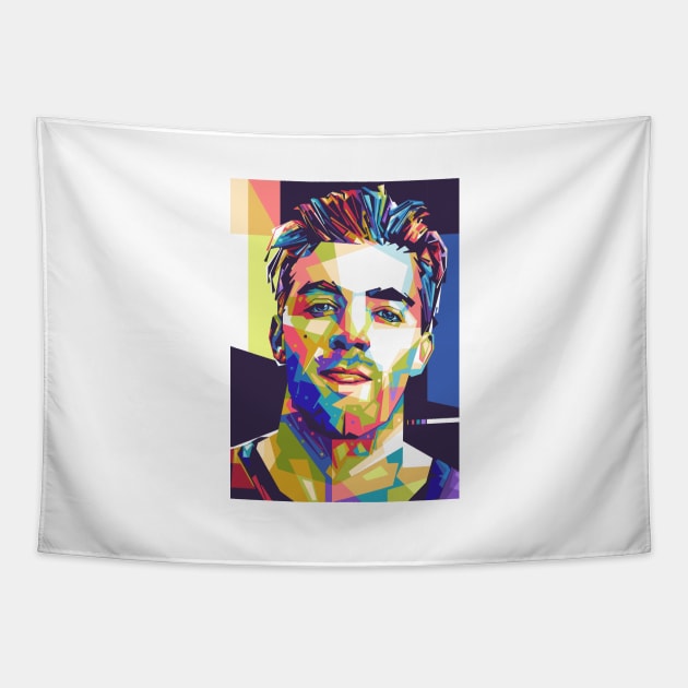 Andrew Taggart - The Chainsmokers Background Tapestry by Paradox Studio