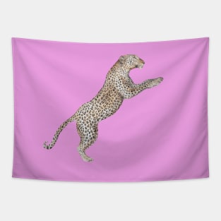 Leaping Leopard Tapestry