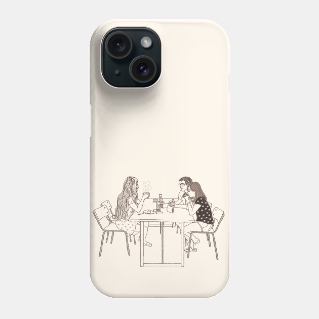 Coffee with Friends Phone Case by Hello Earthling