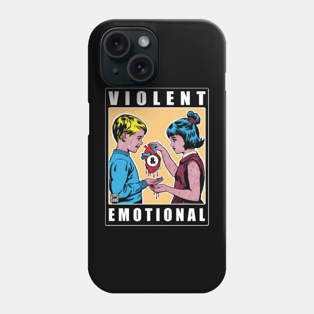 Violent & Emotional. Phone Case by SCRAN Art