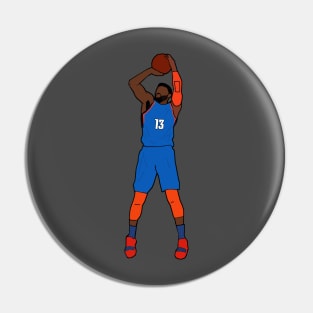 Paul George Jumpshot - Oklahoma City Thunder Pin