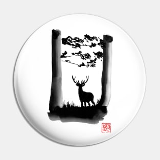 deer in the forest Pin