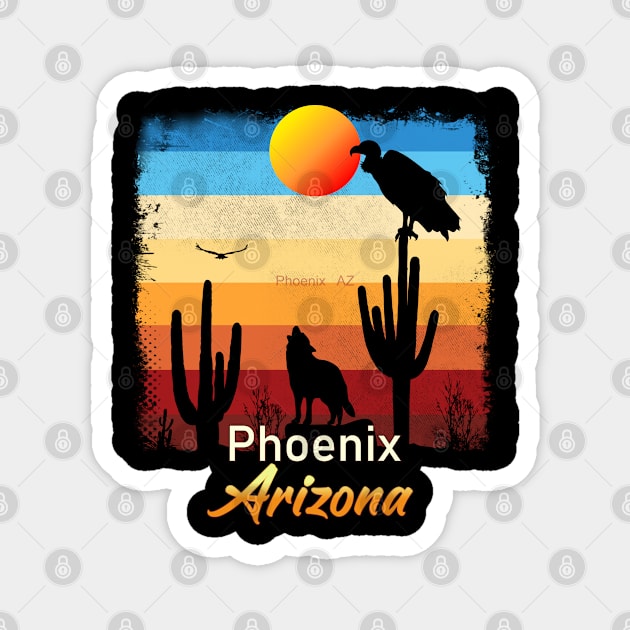 Phoenix Arizona Magnet by SunsetParadise