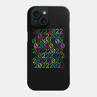 2022 binary code in color Phone Case