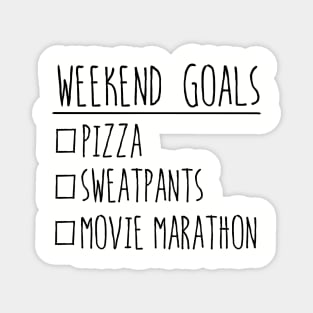 Weekend Goals Magnet