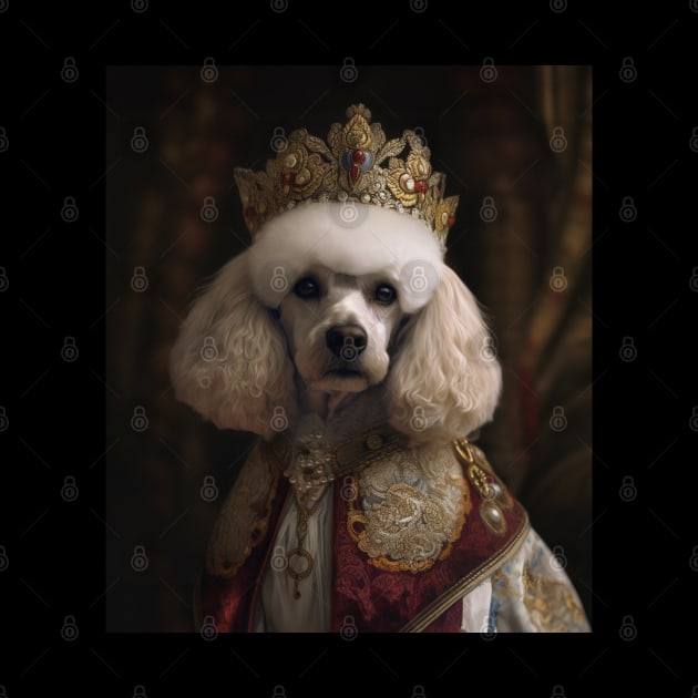 White Poodle - Medieval French Queen by HUH? Designs