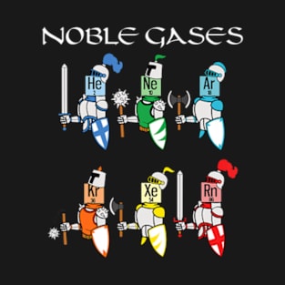 Chemistry Medieval Science Noble Gases Knight T-Shirt