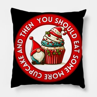 Christmas Gnome Cupcake - You should eat some more | Holiday | Xmas | Cute | Sweet Pillow