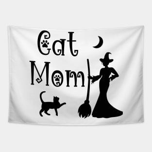 Cat Mom Witch Tapestry