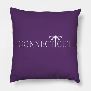 Connecticut - dragonfly Pillow