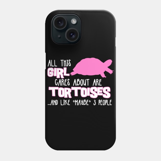 All this GIRL cares about are TORTOISES Phone Case by The Lemon Stationery & Gift Co