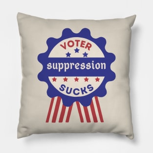 Voter Suppression Sucks Pillow