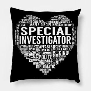 Special Investigator Heart Pillow