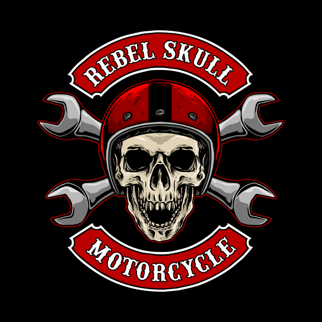 Rebel Skull, Skull And Crossbones by Graffix