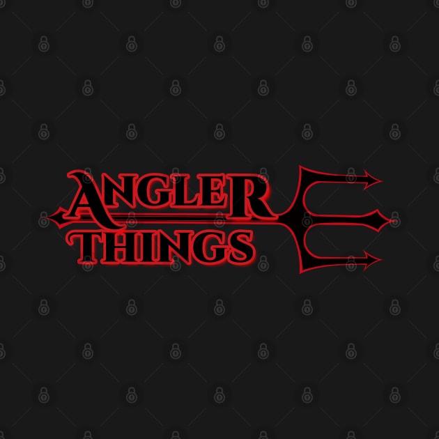 Angler Things Red - funny fishing shirts by BrederWorks