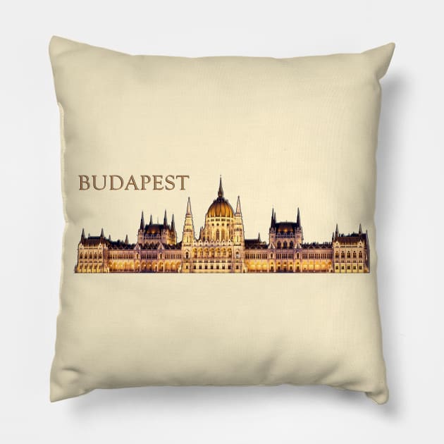 Budapest Pillow by RaeTucker