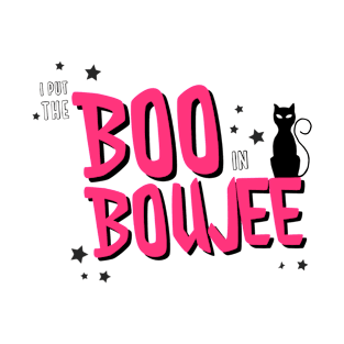 I put the Boo in Boujee Catoween Halloween Funny Quote Pink Design T-Shirt