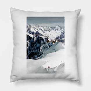 Chamonix Aiguille du Midi Mont Blanc Massif French Alps France Pillow