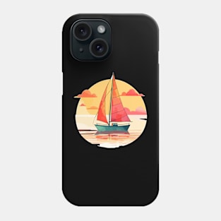 Boat Enthusiast Sailboat Summer Trip Retro Captain Phone Case