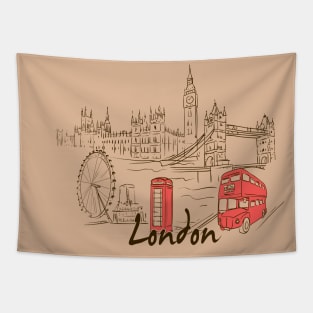 London Souvenir Tapestry