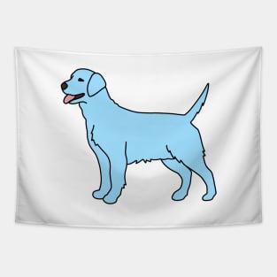 Light Blue Dog Tapestry