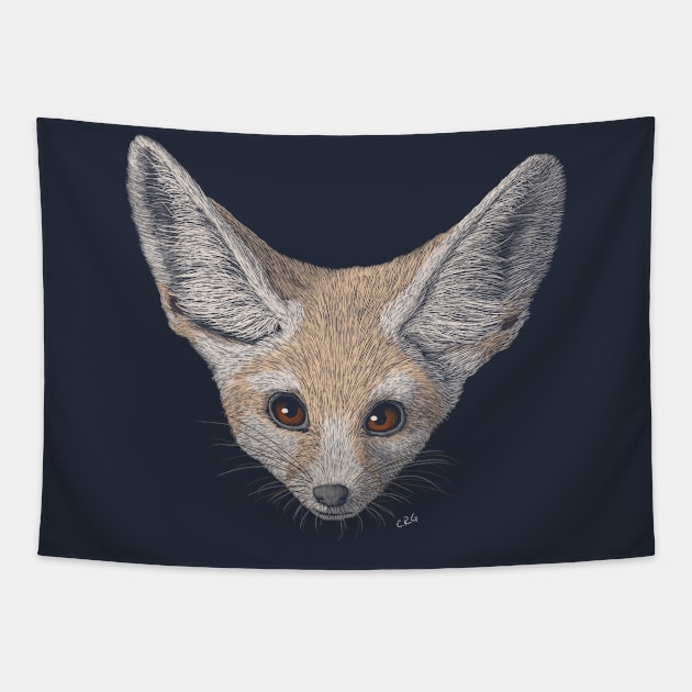 Fennec Fox Tapestry by Walking in Nature