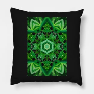 Kaleidoscope Marijuana Mandala Pillow