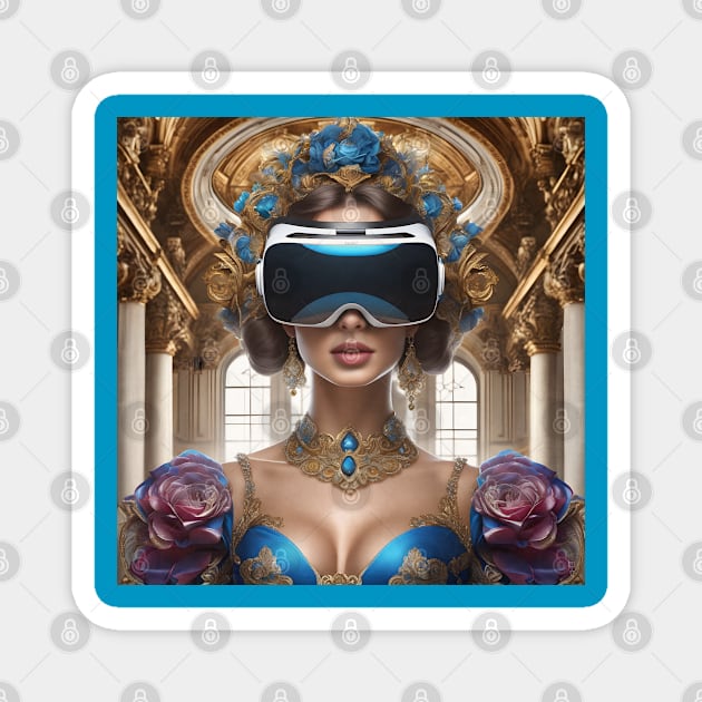 Baroque Lady VR Gamerv Magnet by PurplePeacock