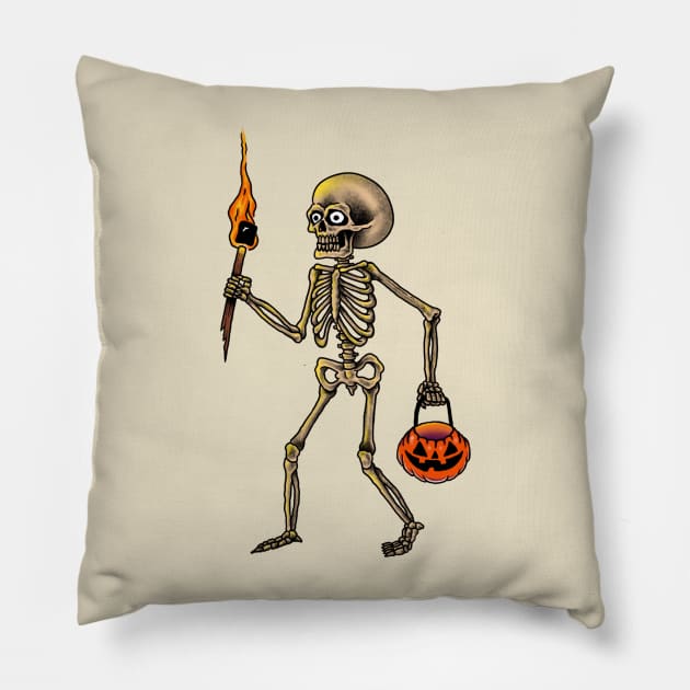 Trick or Treater Pillow by TommyVision