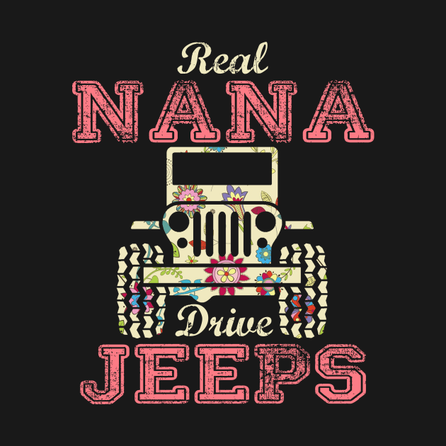 Real Nana Drive Jeeps Cute Flower Jeep Floral Jeeps Women/Kid Jeep Lover Jeep Girl by Nancie