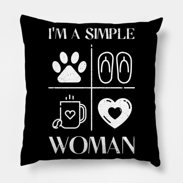 I'm a Simple Woman Pillow by anderleao