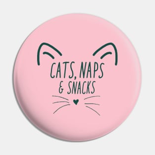 Cats, naps, and snacks Pin