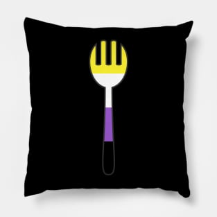 Nonbinary Spork Pillow