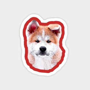 Japanese Akita Inu Puppy Dog Magnet