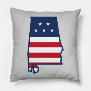 Stars and Stripes Alabama Pillow