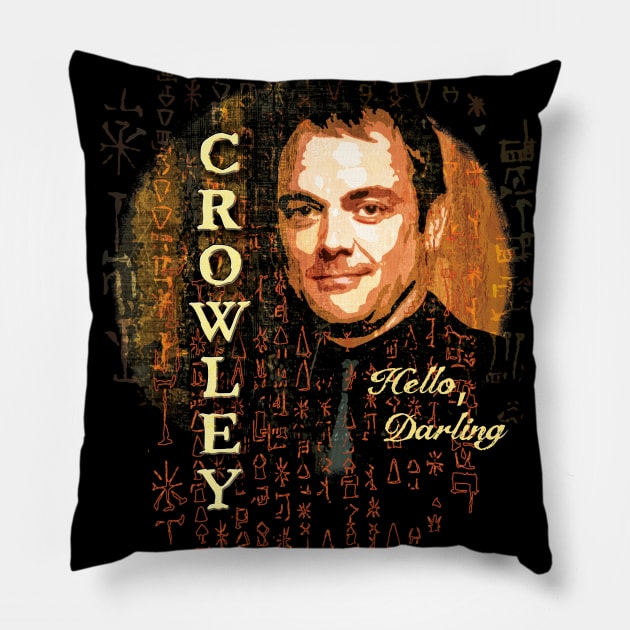 Crowley is a Supernatural Demon Pillow by ArtsyDenise