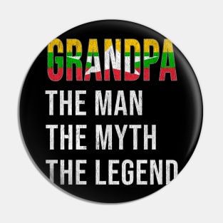 Grand Father Burmese Grandpa The Man The Myth The Legend - Gift for Burmese Dad With Roots From  Myanmar Pin