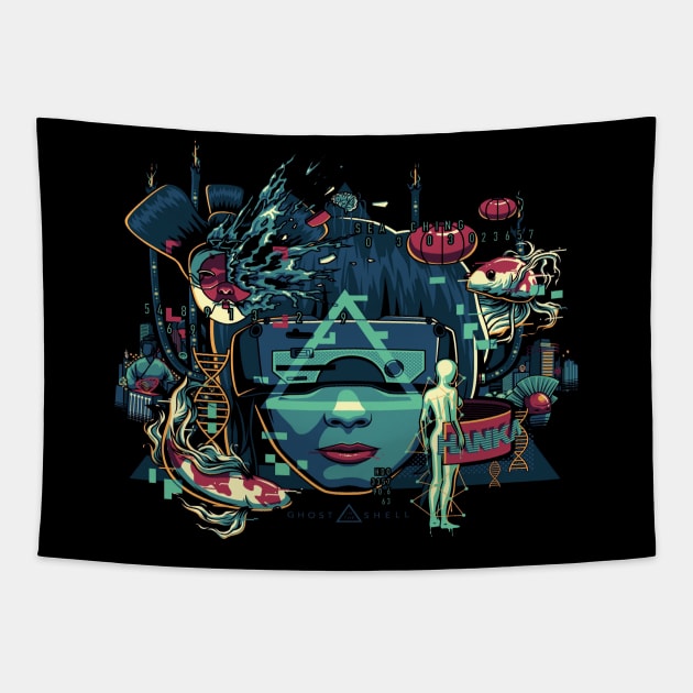 Ghost In The Shell Tapestry by XXLack