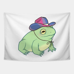 Bisexual Pride Cowboy Frog Tapestry