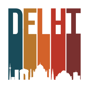 Delhi skyline Indian city Hindi Desi Design T-Shirt