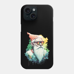 Cool Artsy Hipster Old Man Splash Painting Phone Case