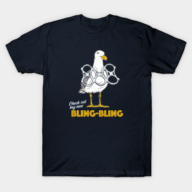 bling bling seagull shirt