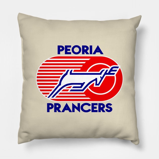 DEFUNCT - Peoria Prancers Hockey Pillow by LocalZonly