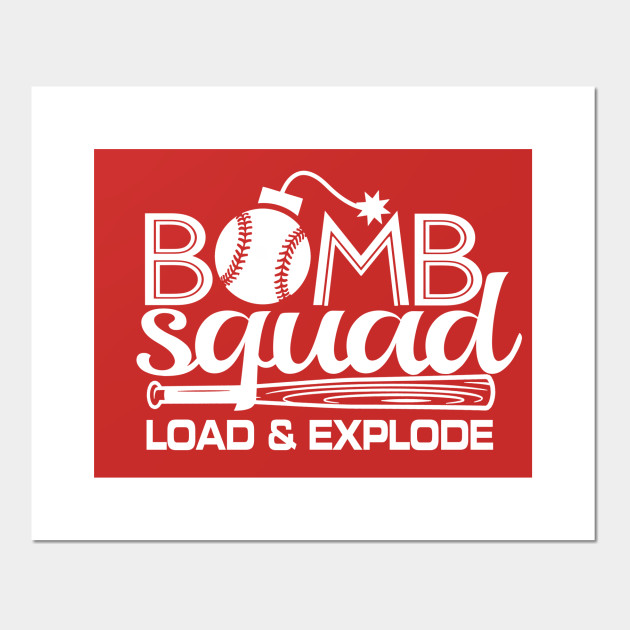 Baseball Softball Bomb Squad Home Run Dinger Club Baseball Posters And Art Prints Teepublic Au