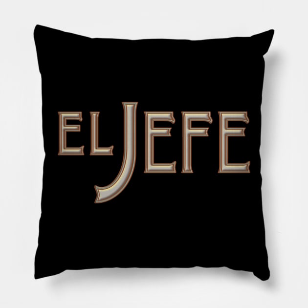 El Jefe Gold Pillow by Dual Rogue