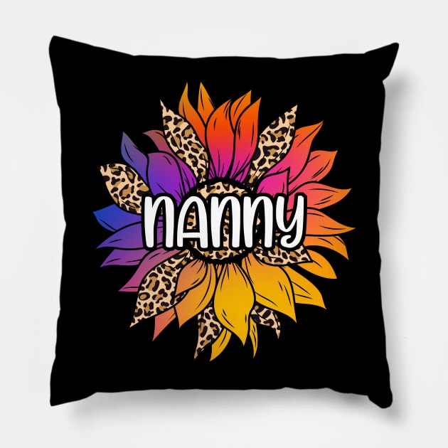 Nanny Sunflower Pillow by White Martian