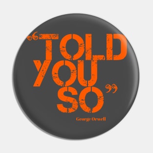 ORWELL (orange) Pin