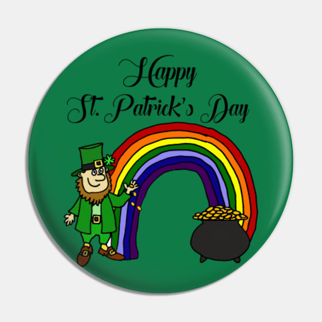 Funny Leprechaun With Pot Of Gold St Patricks Day Pin Teepublic - funny friends in the pot of gold 1 decal roblox