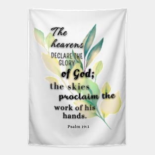 Psalm 19:1 Famous Bible Verse Tapestry