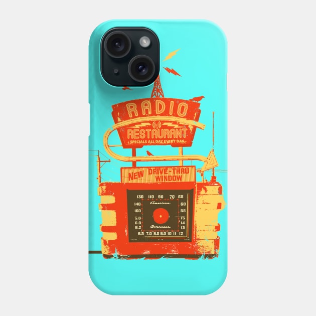 RADIO RESTAURANT Phone Case by Showdeer